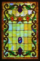 Lobby stained glass