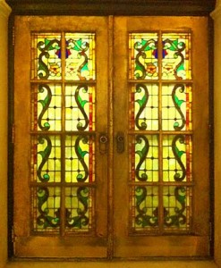 Lobby stained glass